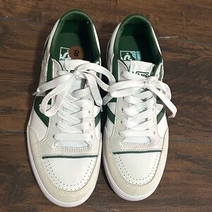 Vans Women's Athletic Shoes - White and Green
